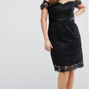 Chi Chi Curve Black Lace Dress